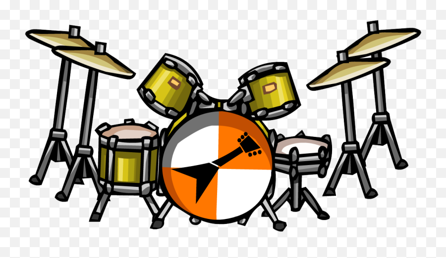 Cartoon Drum Set Png - Clip Art Library Emoji,Drum Set Clipart