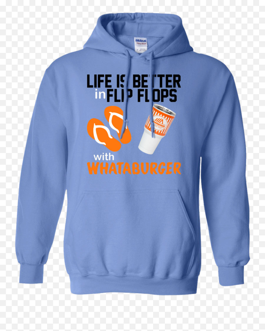 Whataburger Shirt Hoodie - Gildan 18500 Carolina Blue Emoji,Whataburger Logo