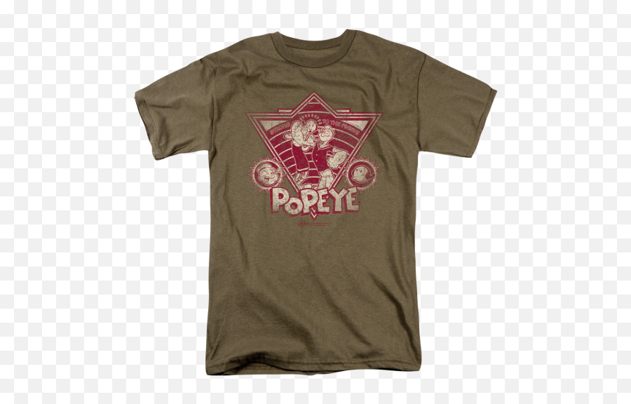 Popeyestrong To The Finish Vintage Retro Tshirt Popeye - Regular Show Muscle Man T Shirt Emoji,Popeye Logo