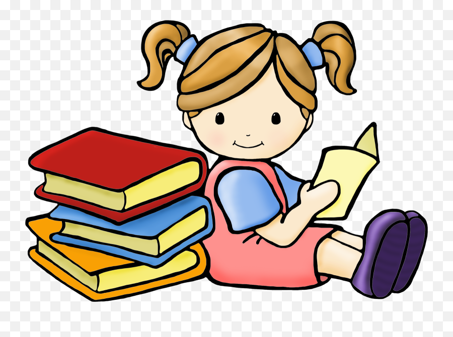Library Clipart Shhh - Reading Books Clipart Png Transparent Reading And Counting Clipart Emoji,Books Clipart