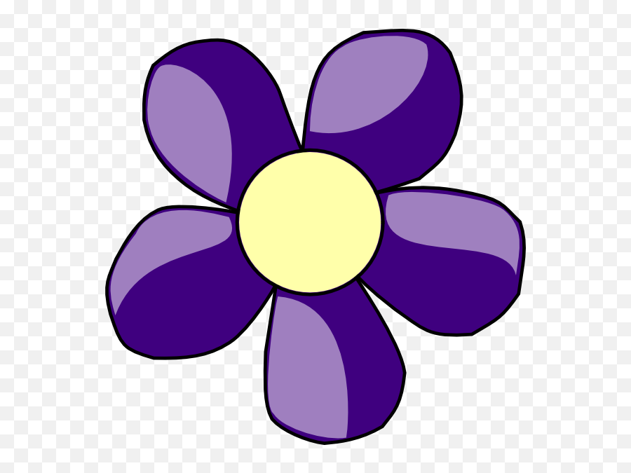 Purple Flower Clipart 7 Flower - Clip Art Flowers Purple Emoji,Purple Flowers Png