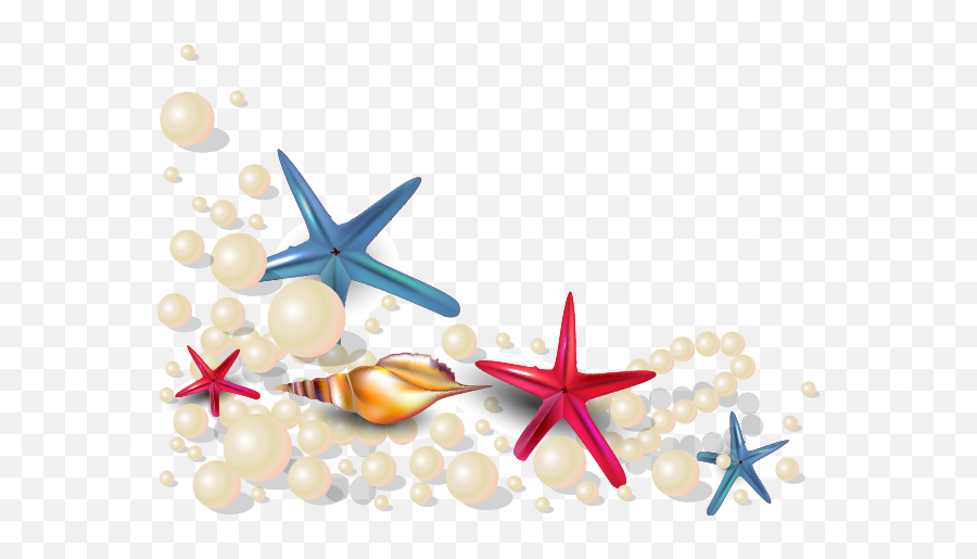 Download Summer Shell Starfish Pearl Seashell Euclidean Emoji,Seashell Clipart Png