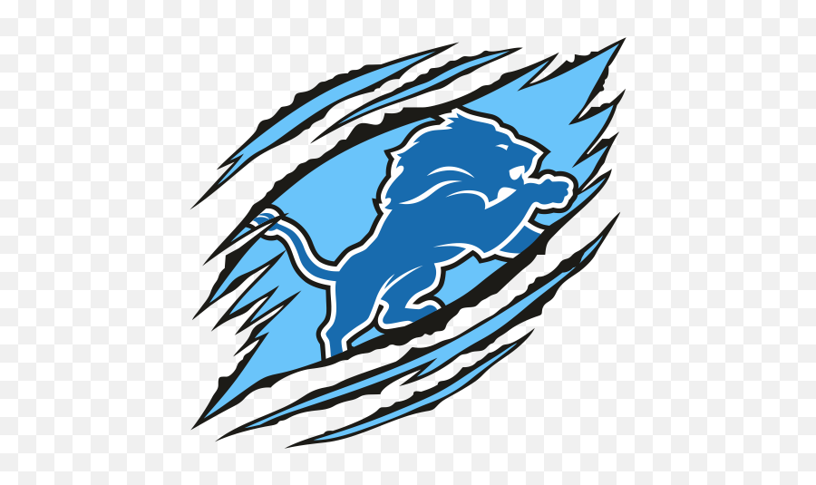 Ripped Detroit Lions Logo Svg Detroit Lions Logo Svg Emoji,Lions Football Logo