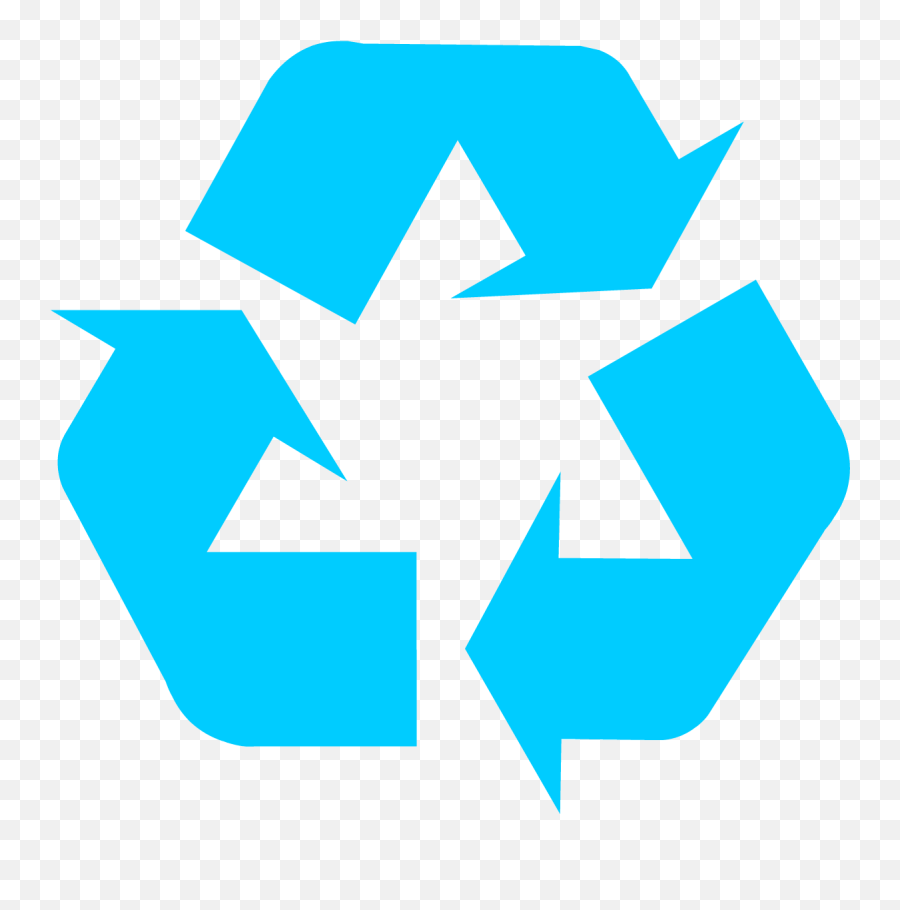 Recycling Symbol - Recycle Vector Emoji,Blue Logo