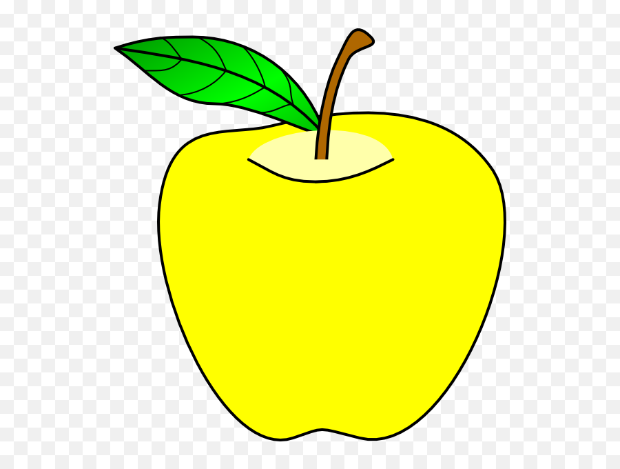 Yellow Apple Clip Art Transparent Cartoon - Jingfm Yellow Apple Clipart Emoji,Apple Tree Clipart