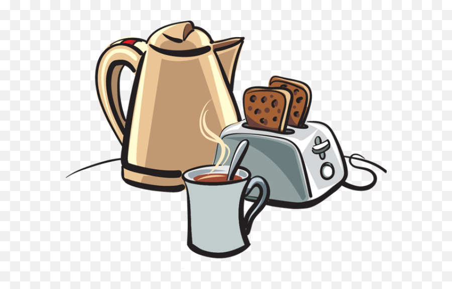 Tea And Toast Cartoon Transparent Png - Tea And Toast Clipart Emoji,Cereal Clipart