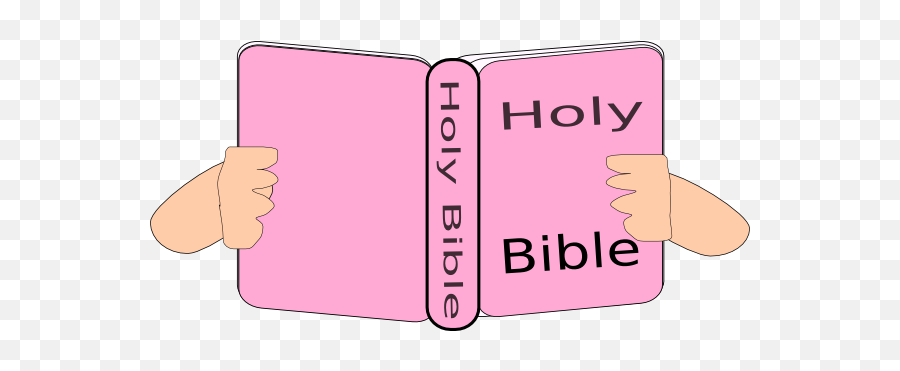 Pink Bible Clip Art At Clker - Bible Clipart Pink Emoji,Bible Clipart