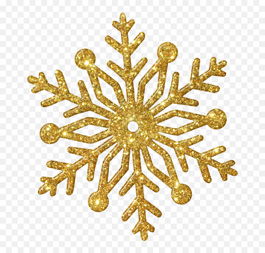 Gold Snowflake Transparent Background - Transparent Background Gold Snowflake Png Emoji,Snowflake Transparent