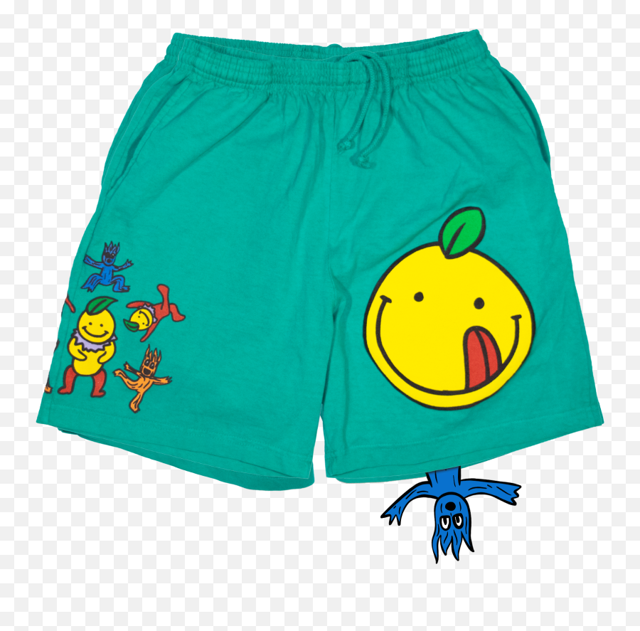 Lenny X Lemon Man Shorts - Boardshorts Emoji,Lyrical Lemonade Logo