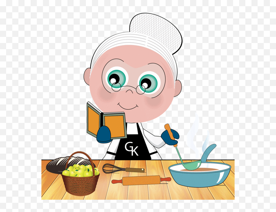 Grandmother Cooking Clipart - Grandma Cook Food Clipart Emoji,Cooking Clipart