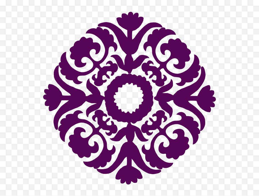 Eggplant Circle Design Clip Art At Clkercom - Vector Clip Islamic Design Clipart Emoji,Circle Design Png