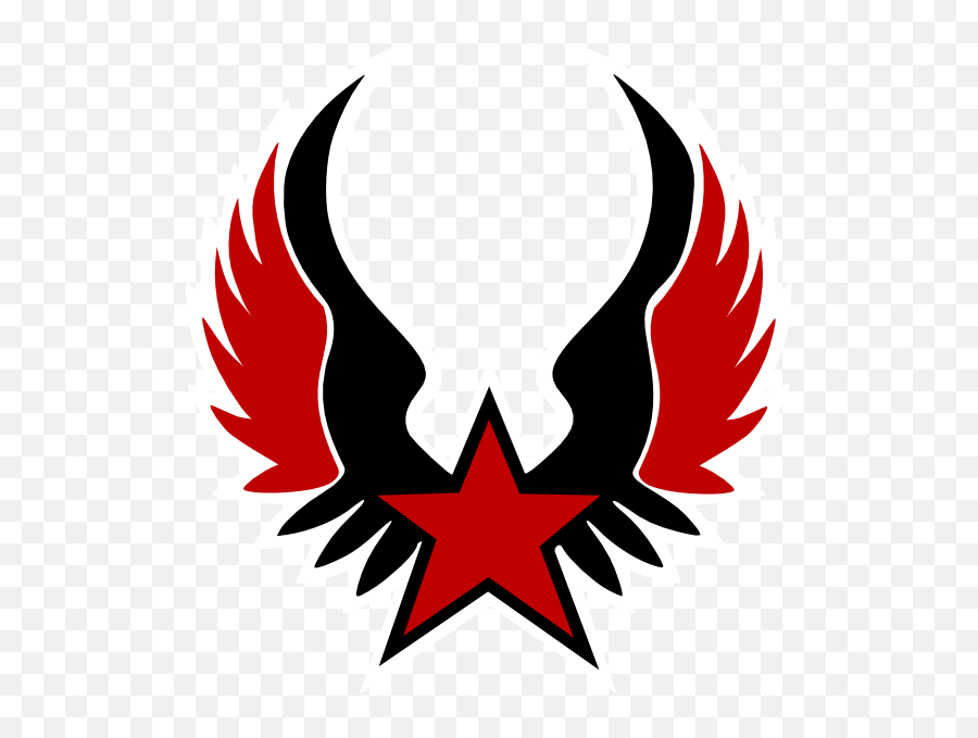 Blank Logo - Logo Red Black White Star Hd Png Download Black Star Png Logo Emoji,Red And Black Logo