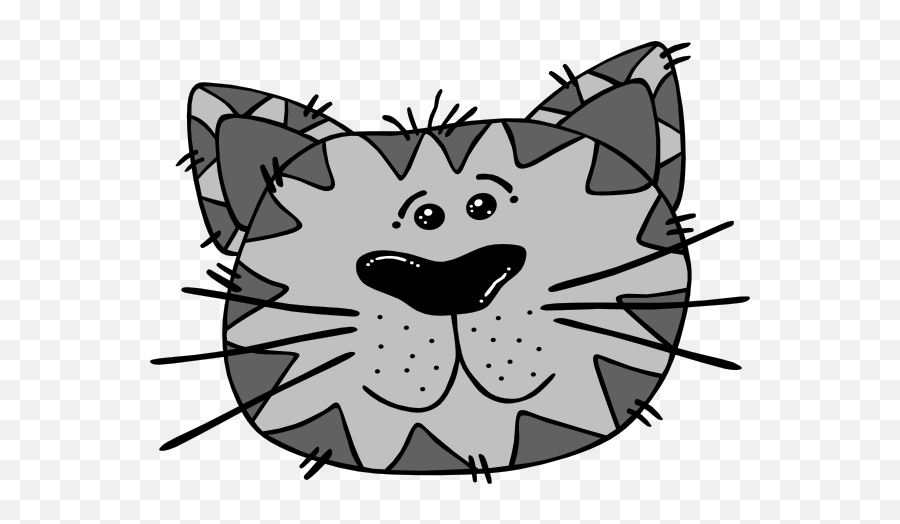 Cartoon Cat Face Clip Art Free - Blue Cat Face Clipart Emoji,Cat Face Clipart