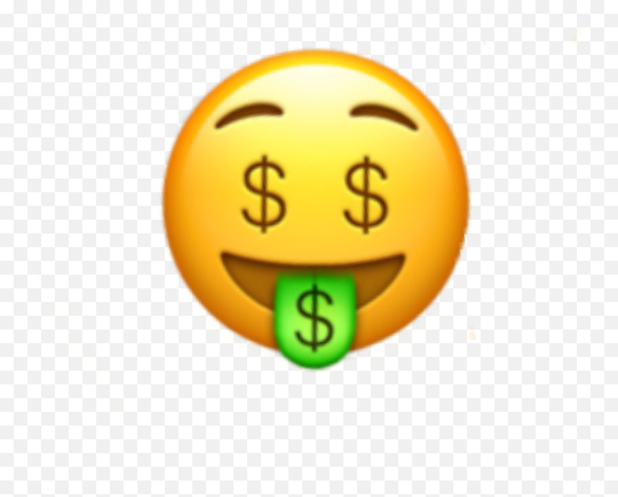 Money Face Emoji Moneyeyes Eyes Iphone - Happy,Money Emoji Png