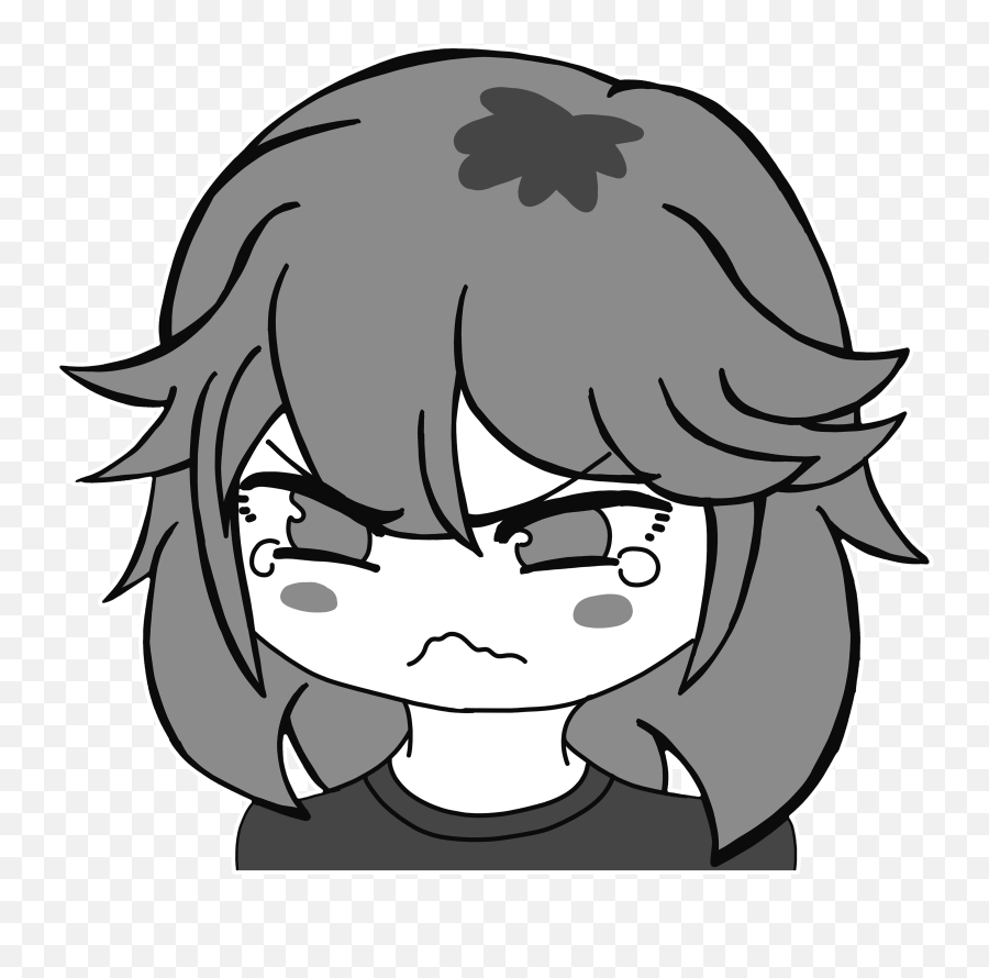 Angry Anime Girl Png Image Background - Pout Anime Girl Cute Angry Emoji,Anime Girl Png
