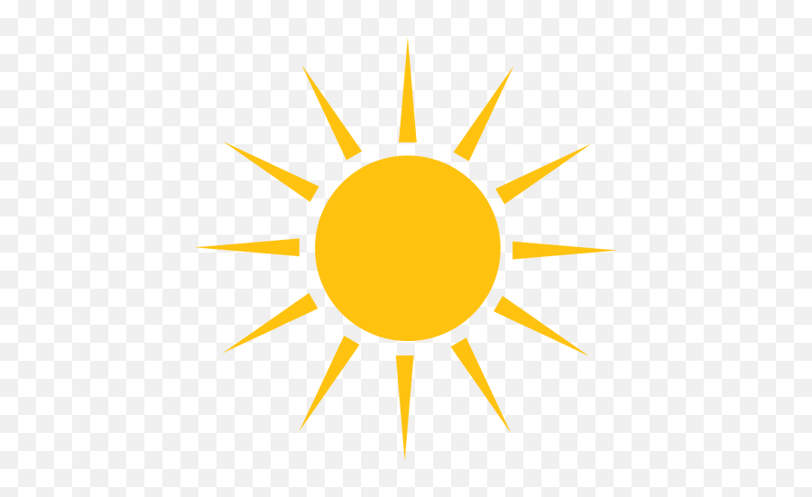 Sun Sharp Rays Big Icon - Clip Art Sun Emoji,Sun Icon Transparent