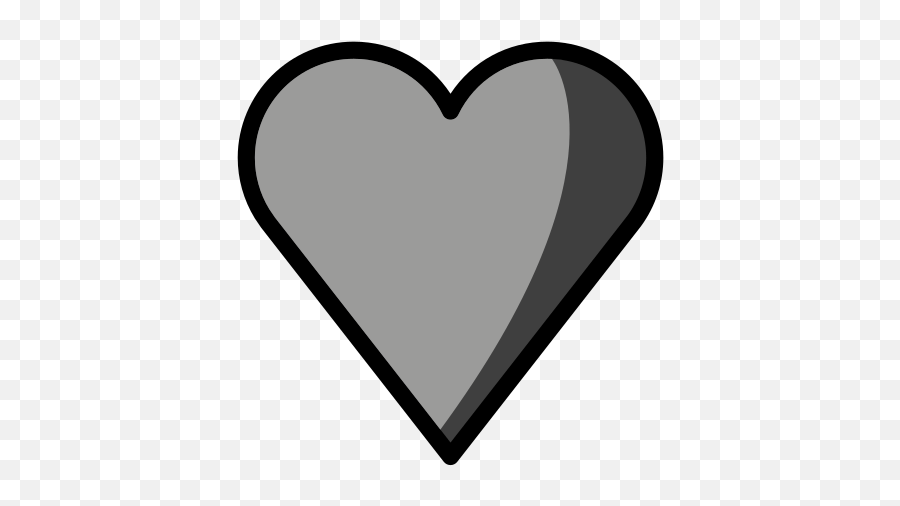 Black Heart - Girly Emoji,Black Heart Emoji Png