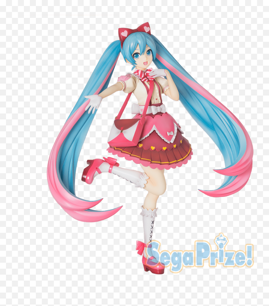 Vocaloid Hatsune Miku Ribbon Heart Spm Figure Sega - Miku Ribbon Heart Emoji,Hatsune Miku Logo