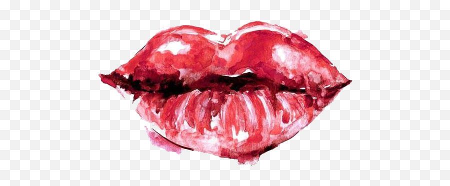 Lips Kiss Background Png Image Png Play - Water Color Lip Png Emoji,Kiss Lips Png