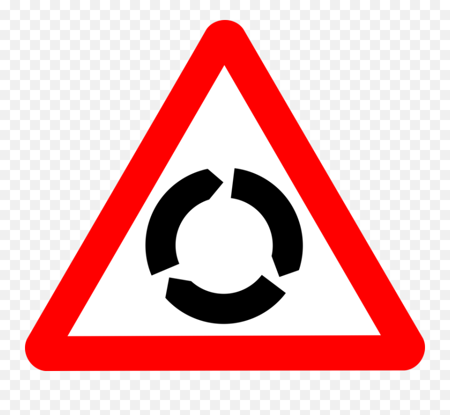 Svg Road Signs 11 Clip Art At Clker - Mini Roundabout Vs Roundabout Sign Emoji,Clipart Stop Signs