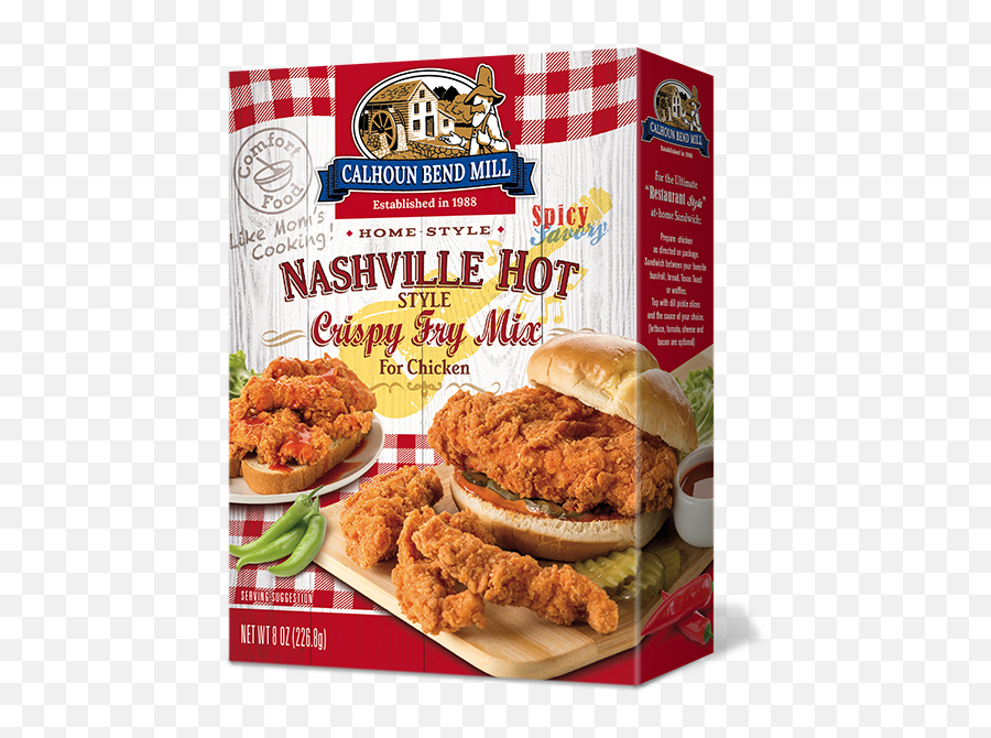 Nashville Hot Style Crispy Fry Mix - Peach Cobbler Mix Walmart Emoji,Fried Chicken Transparent