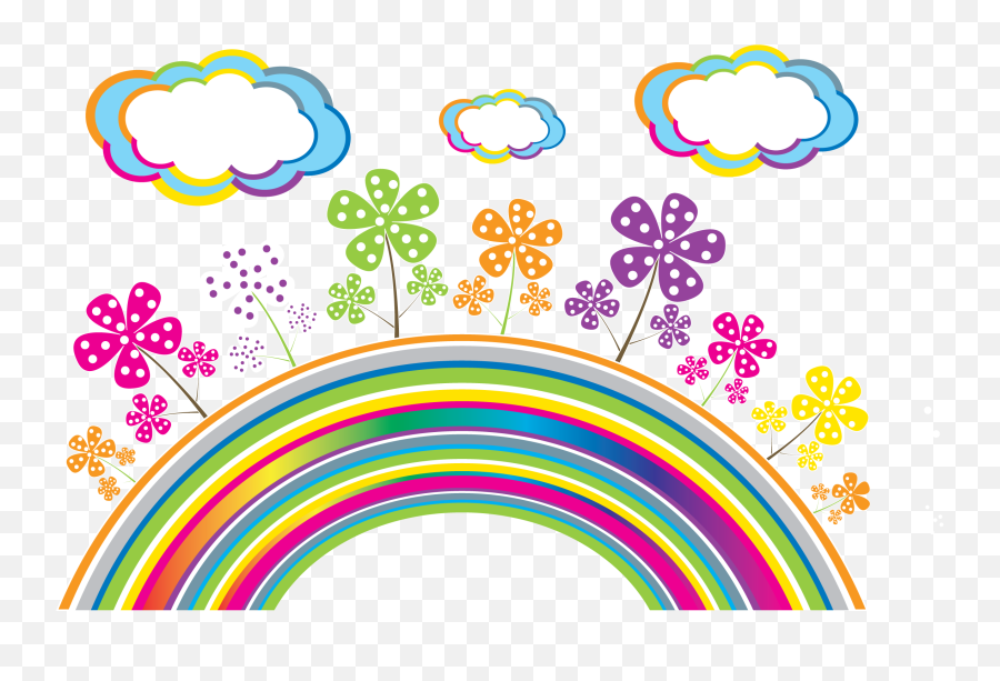 Download Hd Rainbow Clipart Png - Rainbow Vector Transparent Transparent Background Rainbow Clipart Emoji,Rainbow Clipart