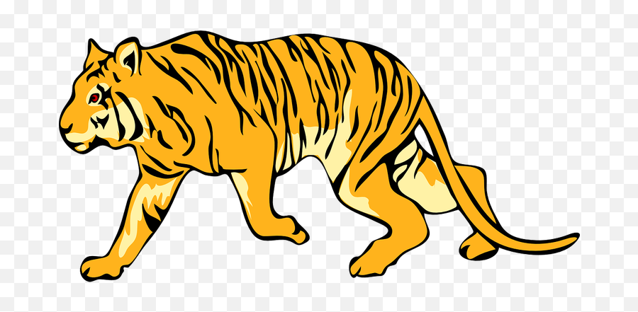 Tiger Clipart Transparent Background - Running Tiger Clipart Png Emoji,Tiger Transparent Background