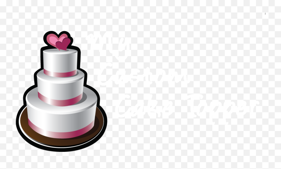 My Custom Cake Topper Clipart - Cake Emoji,Wedding Cakes Clipart