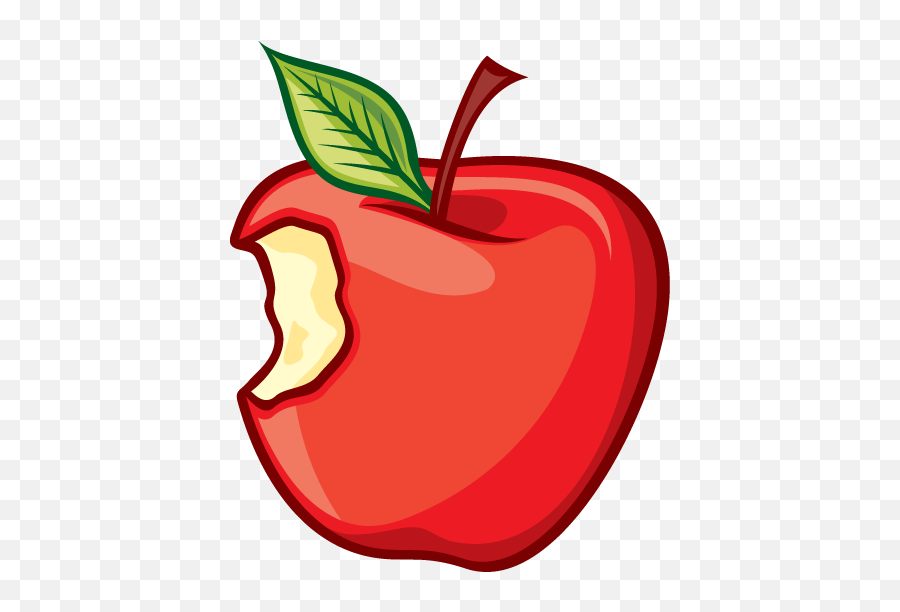Apple Cliparts - Apple Vector Full Size Png Download Seekpng Cartoon Apple With A Bite Out Emoji,Apple Clipart Png