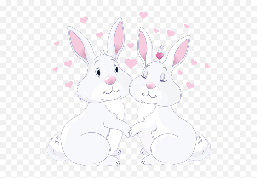 Cute Bunnies In Love Png Clipart Picture Love Png Bunny - Love Easter Bunny Emoji,Cute Bunny Clipart