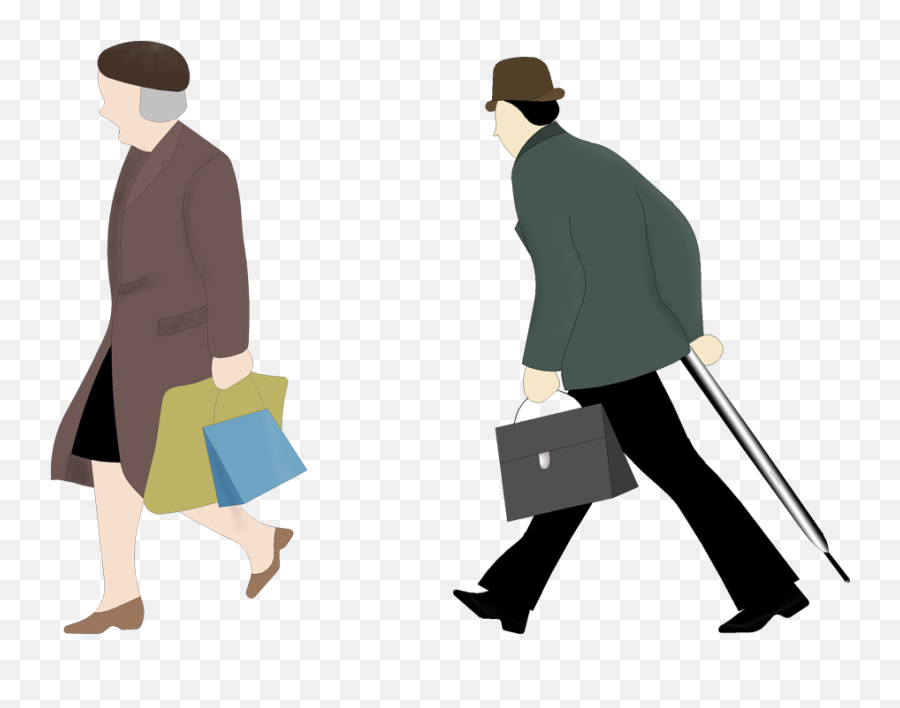 Old Person Png - Graphic Transparent Download Walking Age Emoji,Old Person Png
