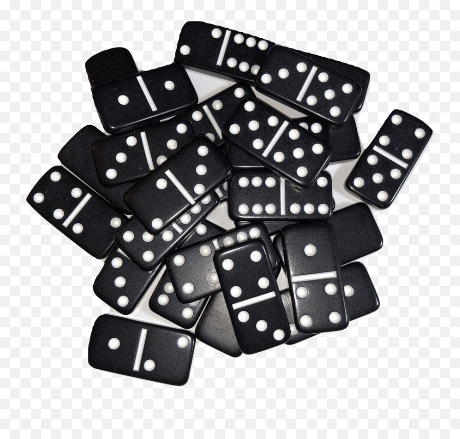 Mini Black Double 6 Dominoes Emoji,Dominoes Png