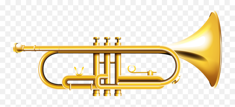 Trumpet Transparent Clipart - Trumpet Clipart Png Emoji,Trumpet Clipart