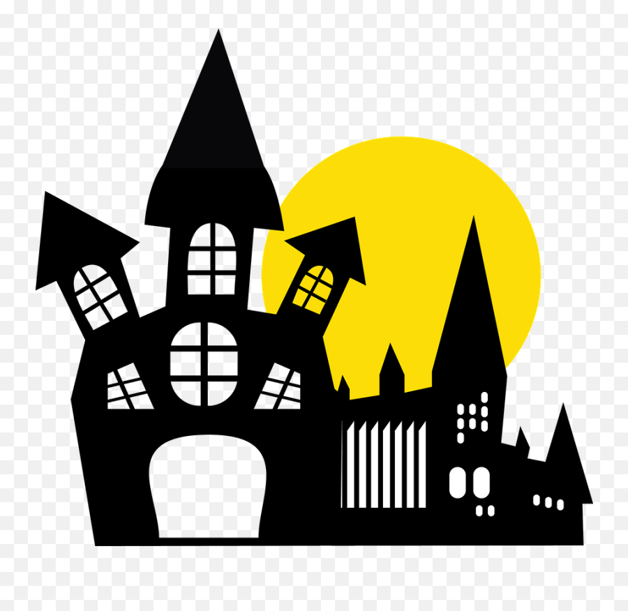 Harry Potter Birthday Clip Art - Haunted House Clipart Free Clip Art Emoji,Haunted House Clipart
