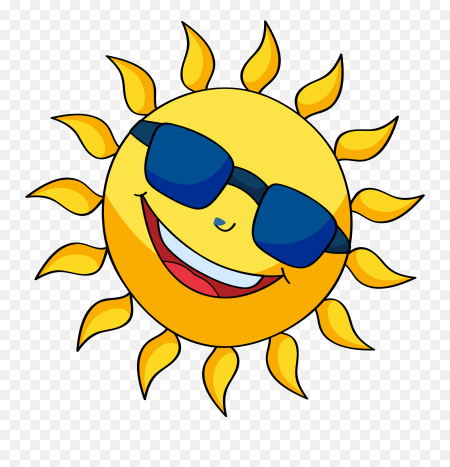 Sun Smiling Vector Cartoon Free Transparent Image Hq Emoji,Cartoon Sun Png