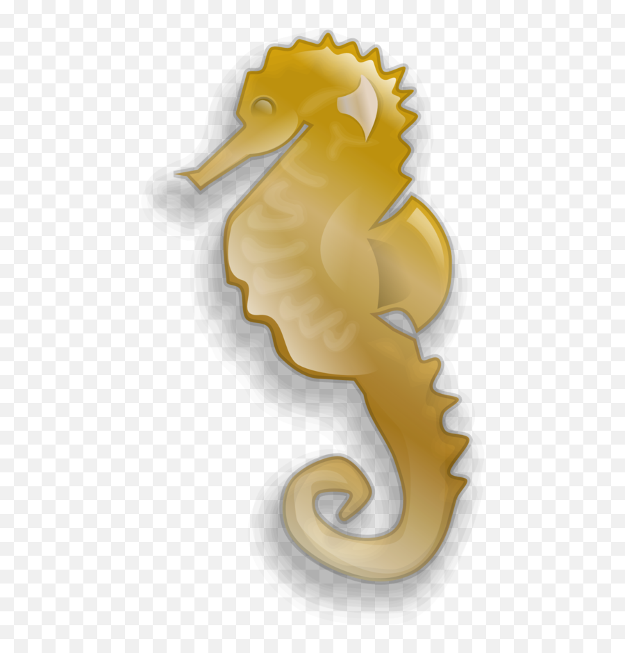 Public Domain Clip Art Image - Cavalo Marinho Dourado Png Emoji,Seahorse Clipart