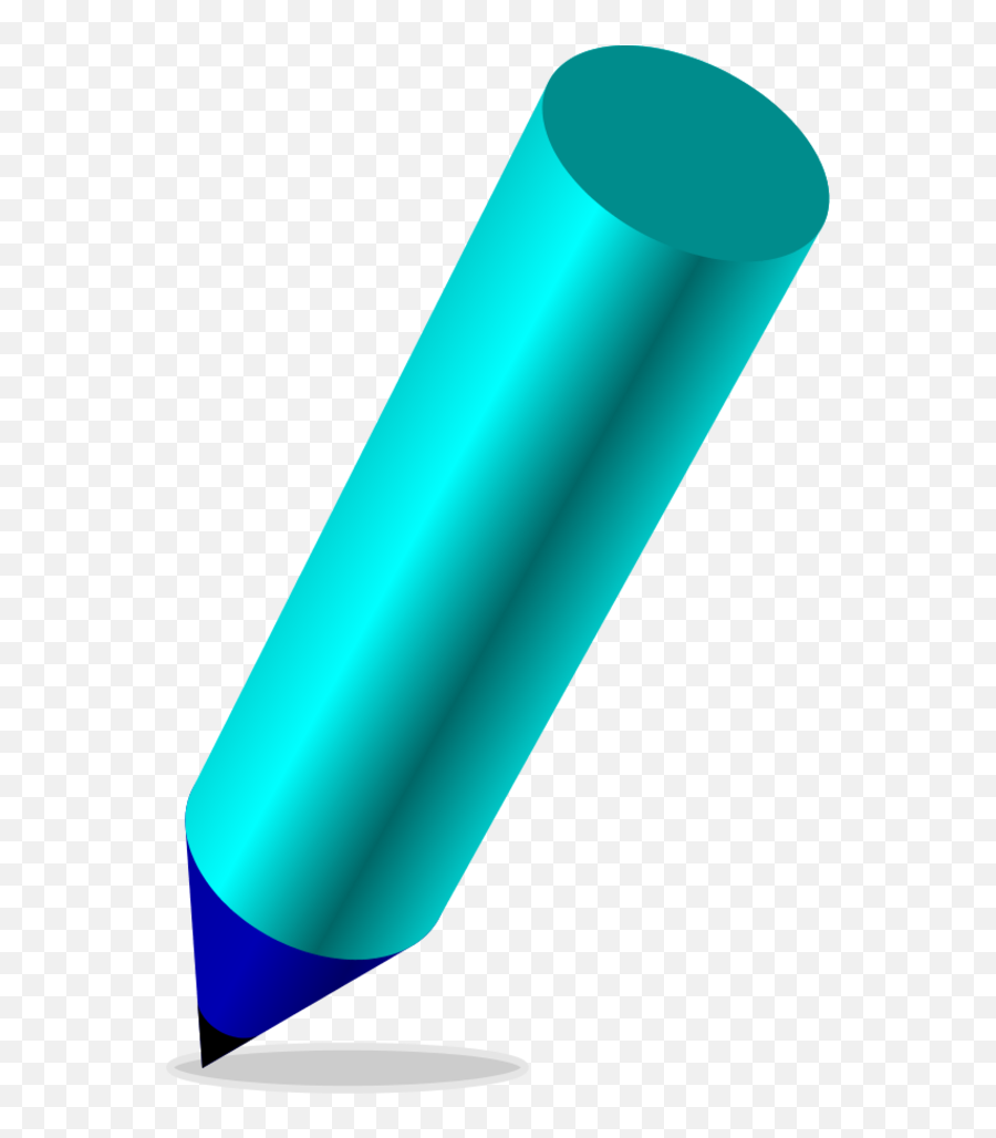 Thick Pencil - Vector Clip Art Clipartsco Emoji,Color Pencil Clipart