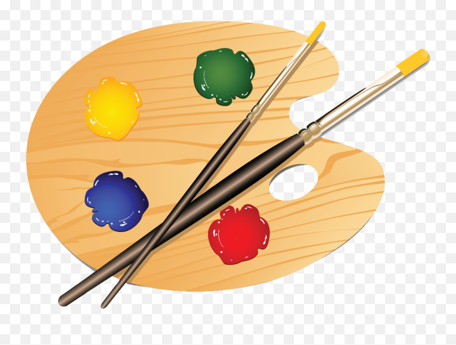 Art Palette Png Download Free Clip Art - Transparent Background Art Clip Art Emoji,Paint Palette Clipart