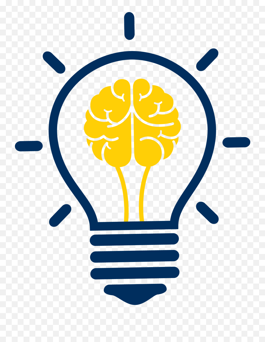 Creative Brain Idea Light Bulb Clipart - Creativity Idea Icon Png Emoji,Idea Clipart