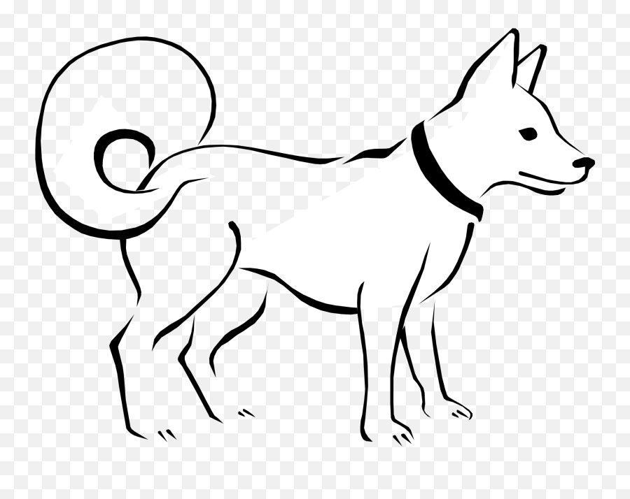 Black And White Puppy Dog Clip Art - Clip Art Black And White Of Dog Emoji,Dog Clipart