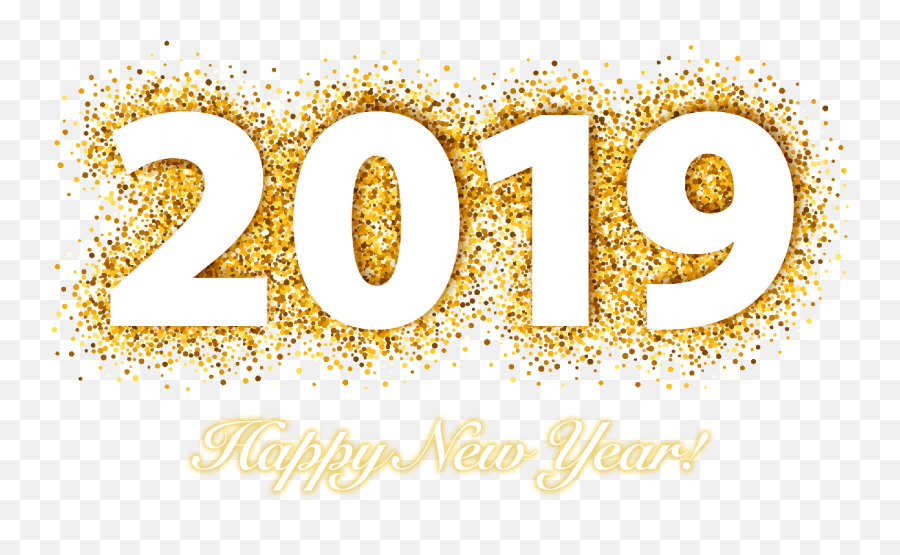 Happy New Year From - Dot Emoji,Happy New Year 2019 Png