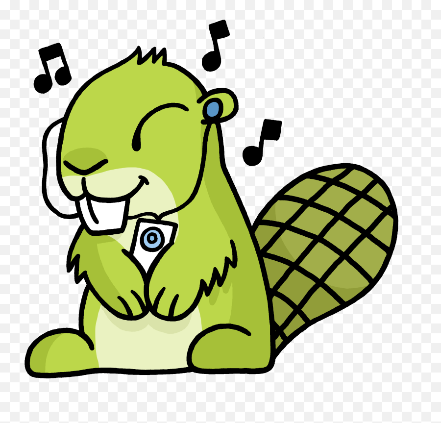 Animal Clipart Music Transparant Png - Cartoon Character Listening To Music Transparent Emoji,Animal Clipart