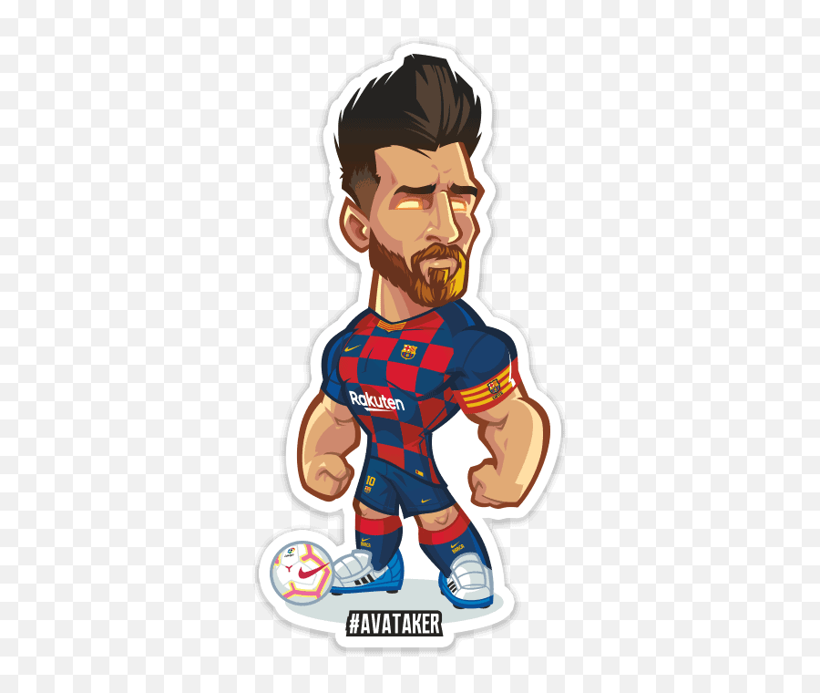 Messi Sticker Magnet - Ronaldo And Messi Animated Emoji,Messi Logo