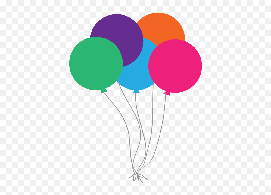 Free Happy Birthday Clipart And - Balloons Graphic Emoji,Birthday Clipart