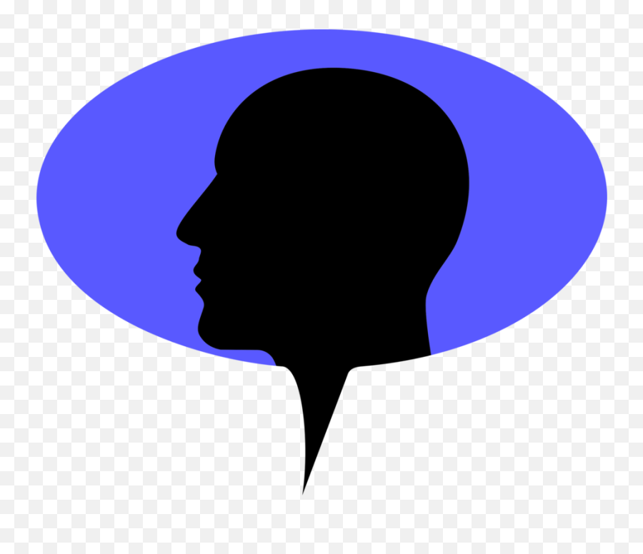 Blue Head Silhouette Png Clipart - Hair Design Emoji,Head Silhouette Png