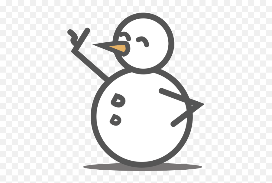 Snowman By Kevin Gallagher On Dribbble - Dot Emoji,Snowman Transparent