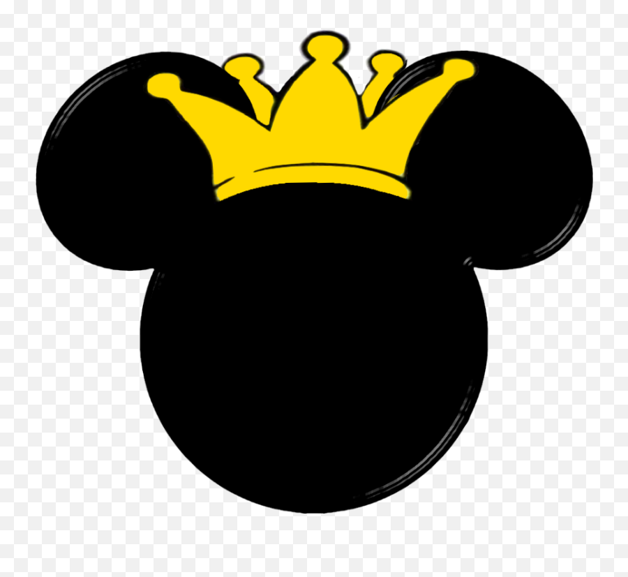 Mickey Mouse Head Png - Precious Mickey And Minnie Heads Mickey Mouse With Crown Emoji,Mickey Head Png