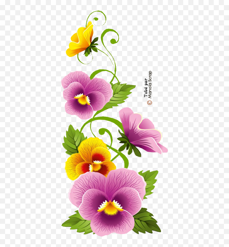 Tubes Fleurs - Frame Design Png Corner Flower Emoji,Mexican Flowers Png