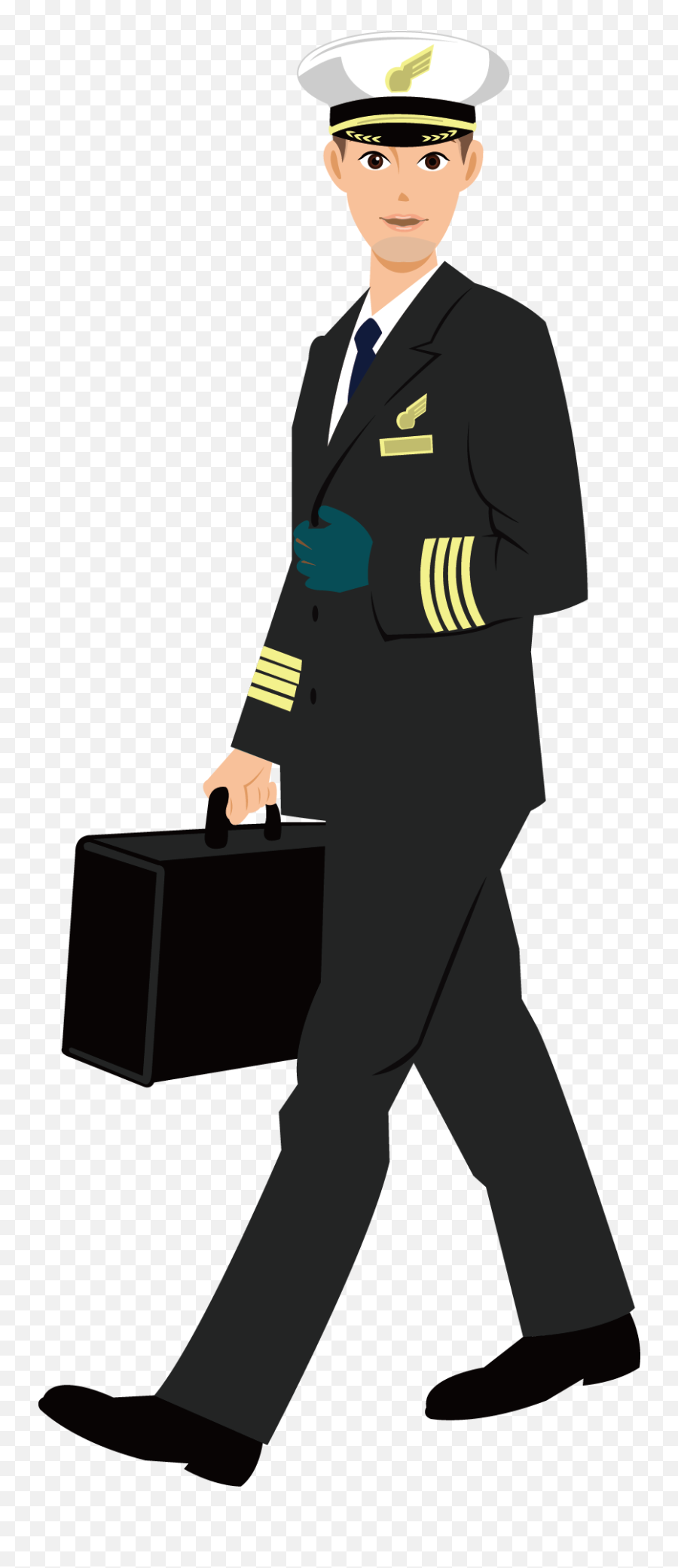 Pilot Drawing Flight Attendant - Pilot Clipart Transparent Emoji,Pilot Png