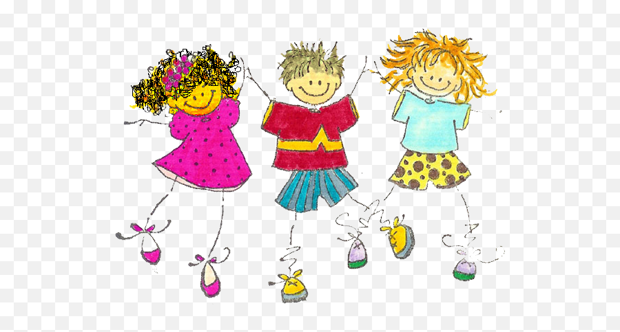Download Hd Cartoon Kids Playing Clipart - Wacky Tacky Day Two Sisters And One Brother Cartoon Emoji,Playing Clipart
